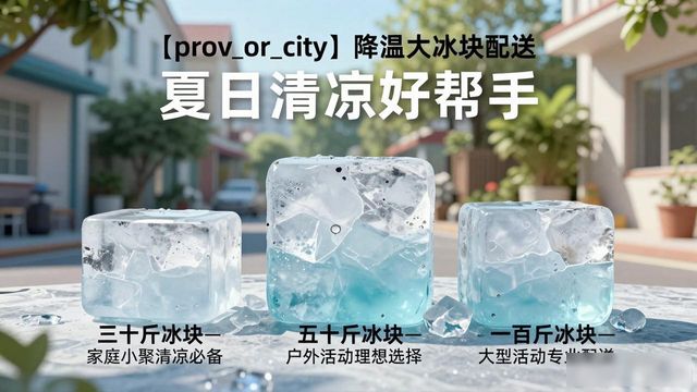杨浦降温大冰块配送_海鲜排档降温解决方案_高温天气大冰块配送